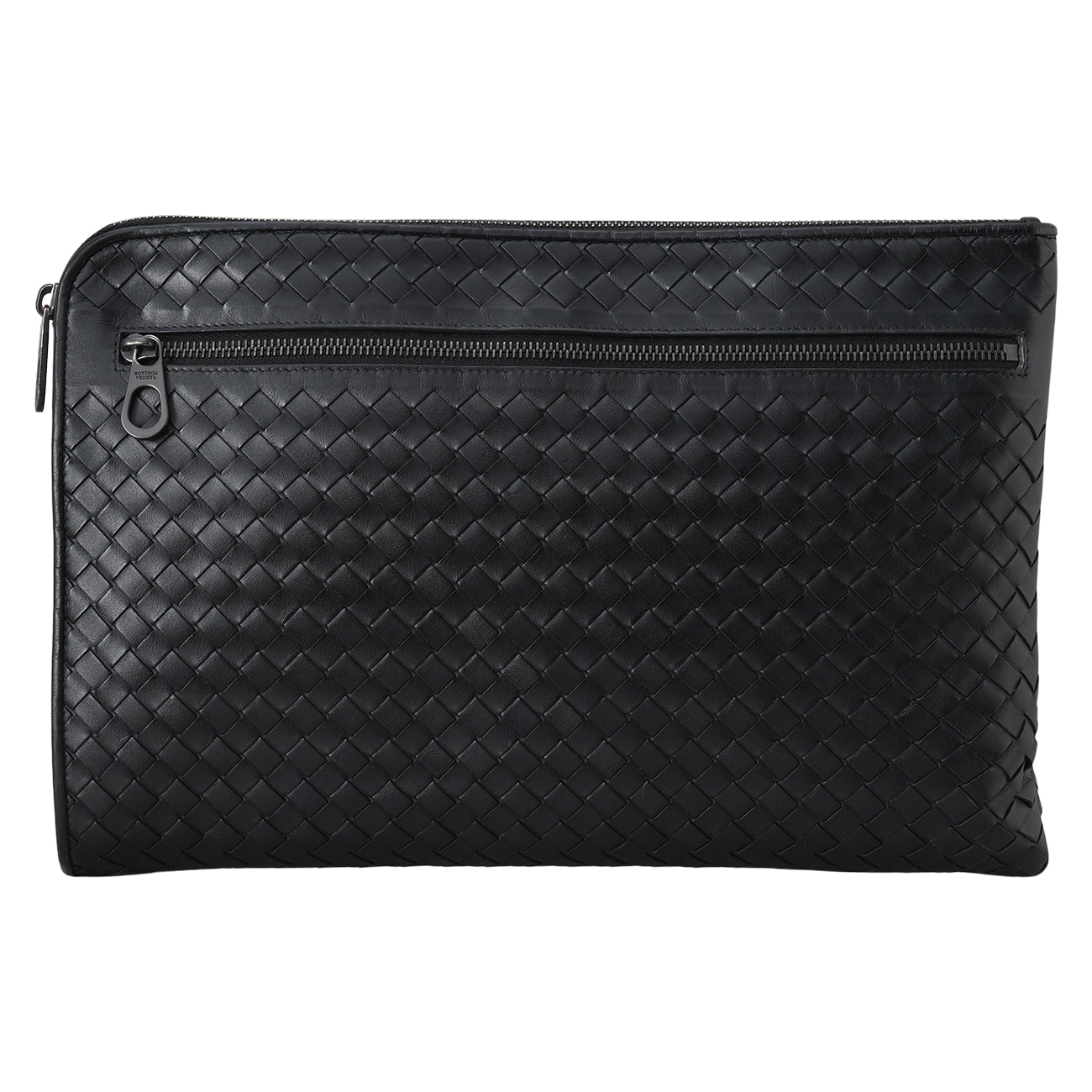 BOTTEGA VENETA(USED)보테가베네타 인트레치아토 클러치 블랙
